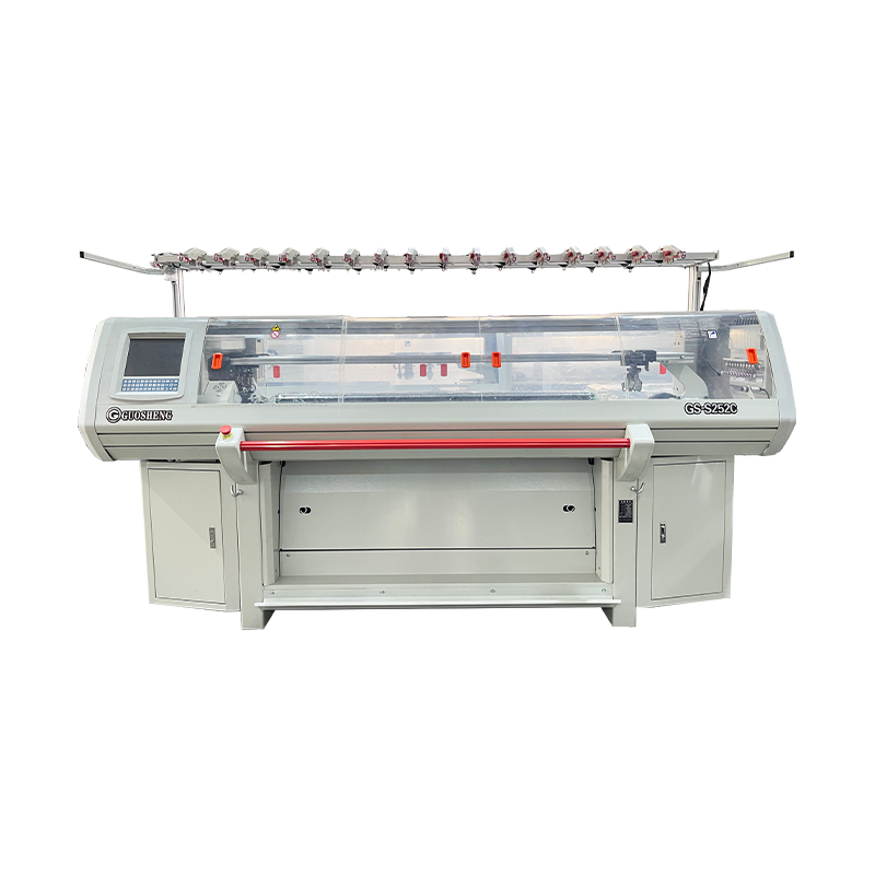 Máquina para tejer suéteres con mango naranja y sistema dual GS-S2525C (función completa S)