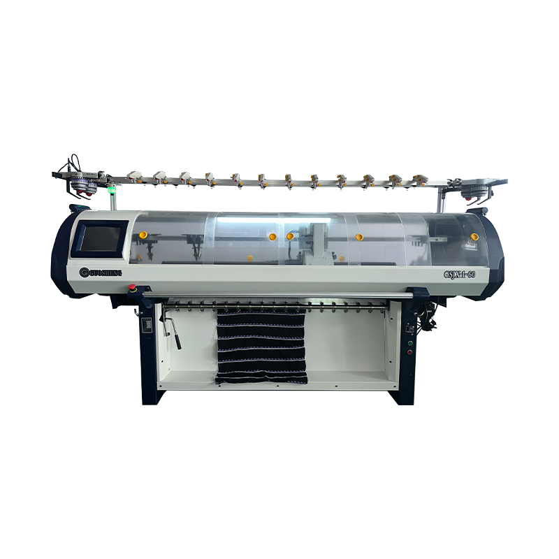 Máquina de tejer con cuello de doble carro y sistema único GS-CE160 de 60 pulgadas