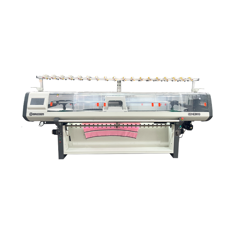 Máquina de tejer con cuello económico de tres sistemas GS-CE380 de 80 pulgadas