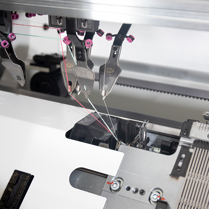 Máquina para tejer suéteres con punta hacia arriba y aguja compuesta de doble sistema GS-S252C de 52 pulgadas