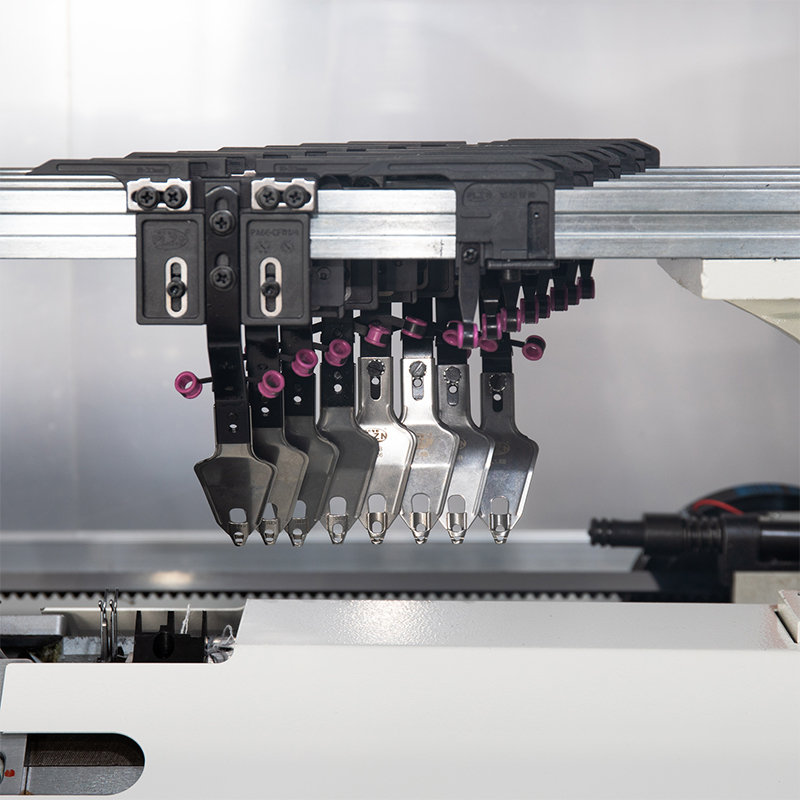 Máquina para tejer suéteres con punta hacia arriba y aguja compuesta de doble sistema GS-S252C de 52 pulgadas