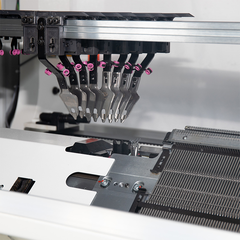 Máquina para tejer suéteres con punta hacia arriba y aguja compuesta de doble sistema GS-S252C de 52 pulgadas
