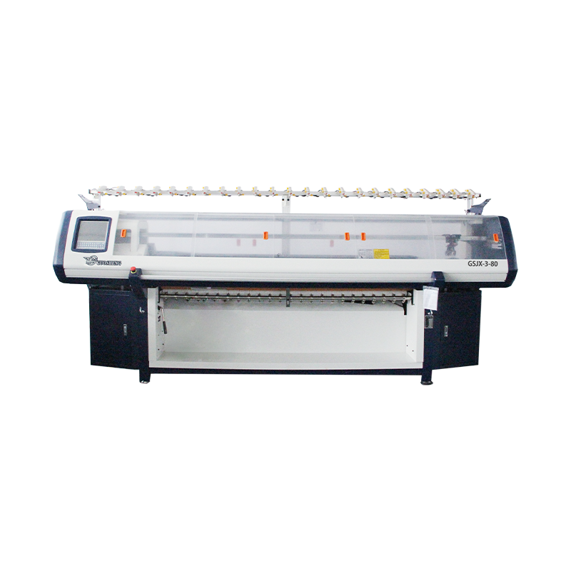 Máquina de tejer con cuello de tres sistemas y función completa GS-C380 de 80 pulgadas