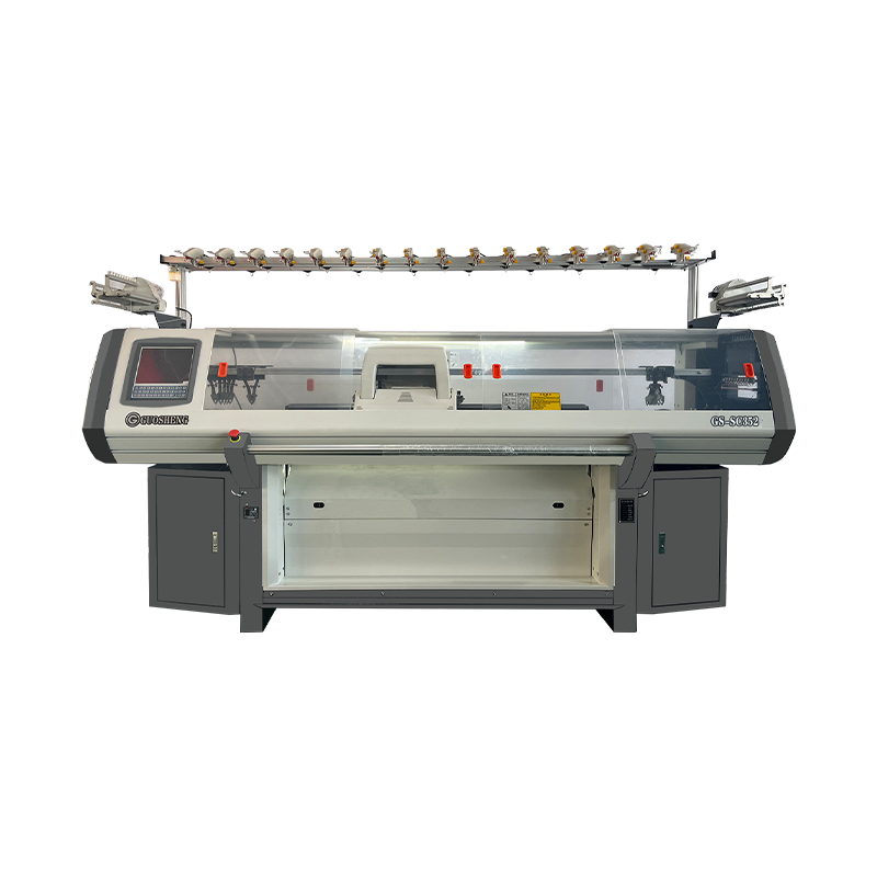 Máquina de tejer suéteres con punta hacia arriba y aguja compuesta de tres sistemas GS-S352C de 52 pulgadas