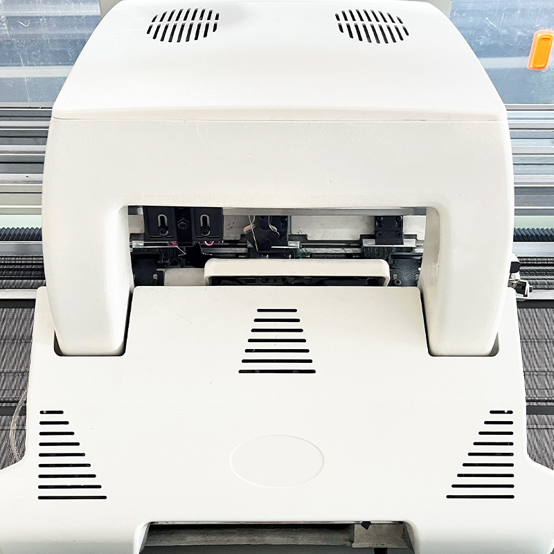 Máquina de tejer plana computarizada lista para usar de tres sistemas GS-RW372 de 10,2 G y 72 pulgadas